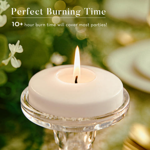 Ashlux candle held in hand to show 3-inch width and practical size