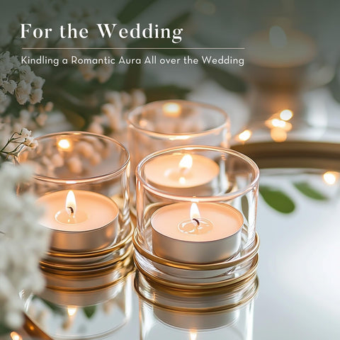 Ashlux table centerpiece setting with multiple lights enhancing event atmosphere
