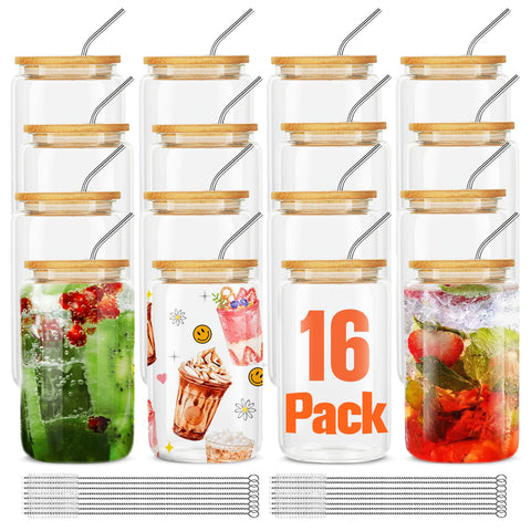 ASKIZ front packaging showing all 16 glasses and accessories, ready for use