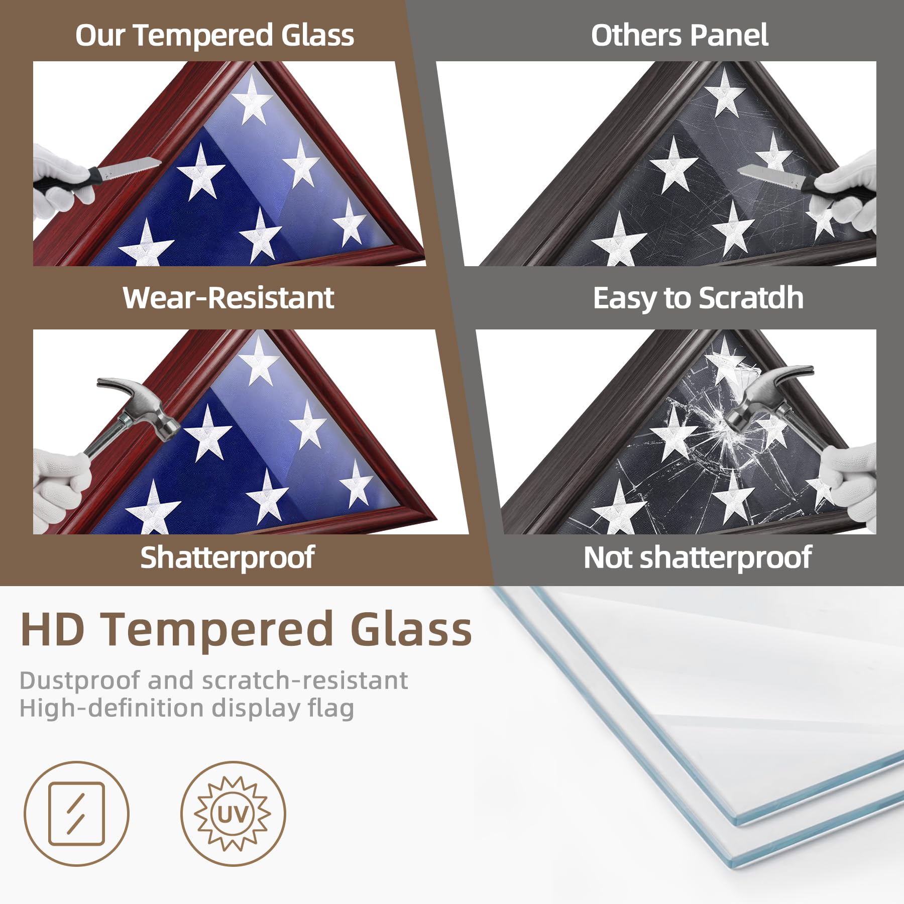 ASmileIndeep closeup of HD tempered glass offering clear scratch resistance
