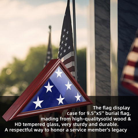 ASmileIndeep flag case on mantel creates respectful memorial display benefit