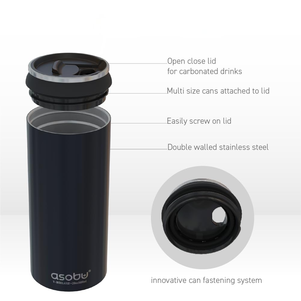 asobu glitter black on picnic table showing lifestyle use and party-ready look