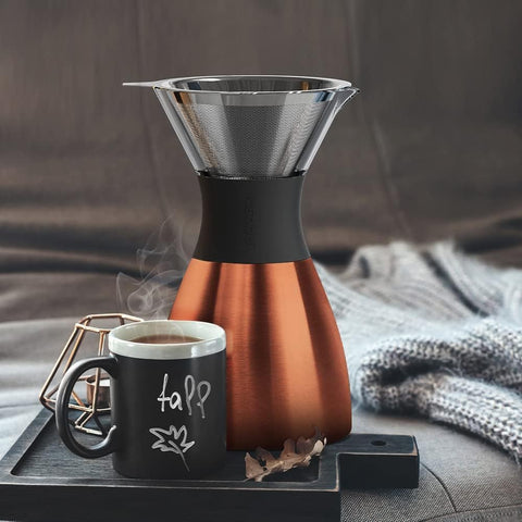 asobu stainless steel micro mesh filter closeup highlighting reusable clean-taste benefit