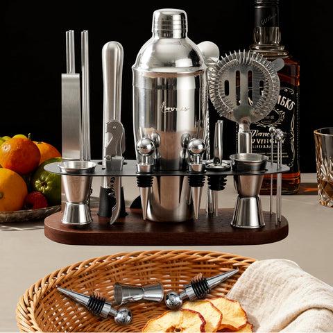 ASOVNIS lifestyle bar cart serving cocktails showing professional presentation at home