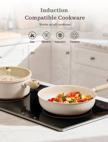 Astercook 11-inch deep pan simmering sauce for one-pan dinners advantage