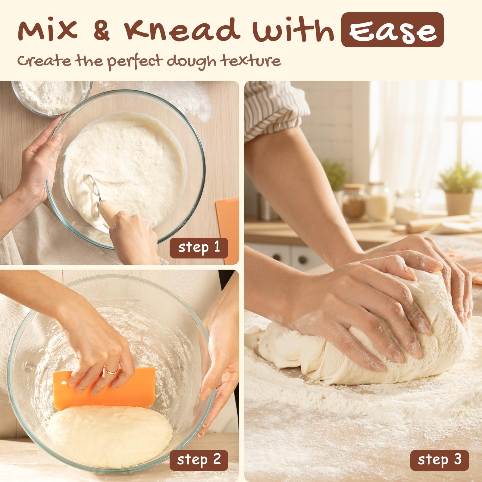 Astercook bread lame with stencils for precise scoring and decorative crusts