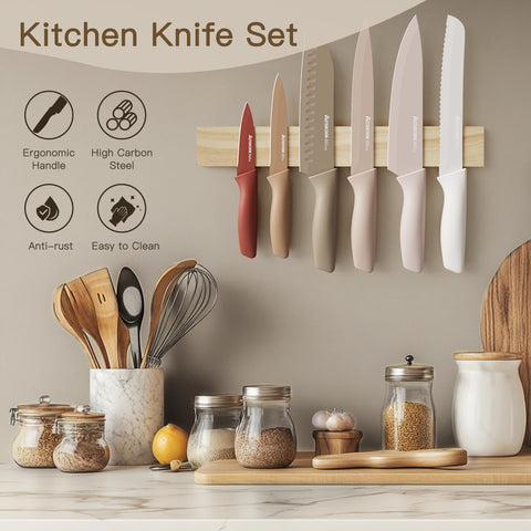 Astercook chef knife close-up showing sharp edge and precise control
