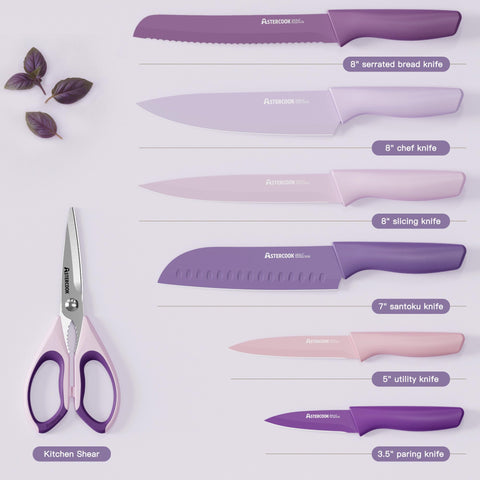 Astercook hand holding a knife in use showing control benefit: ergonomic handling