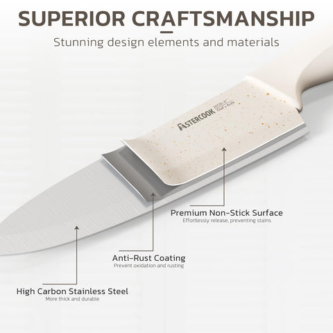 Astercook ergonomic handle showing secure comfortable grip for control