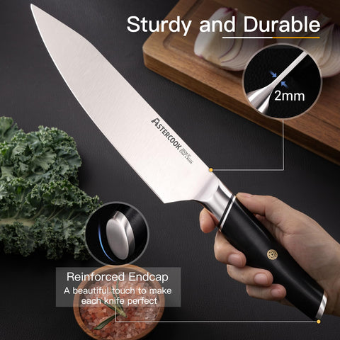 Astercook used by chef in a kitchen illustrating professional performance