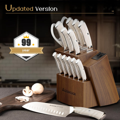 Astercook lifestyle kitchen counter display presenting elegant white finish and decor upgrade