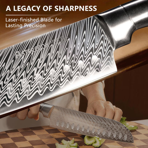 Astercook serrated steak knives on table for consistent slicing at meals