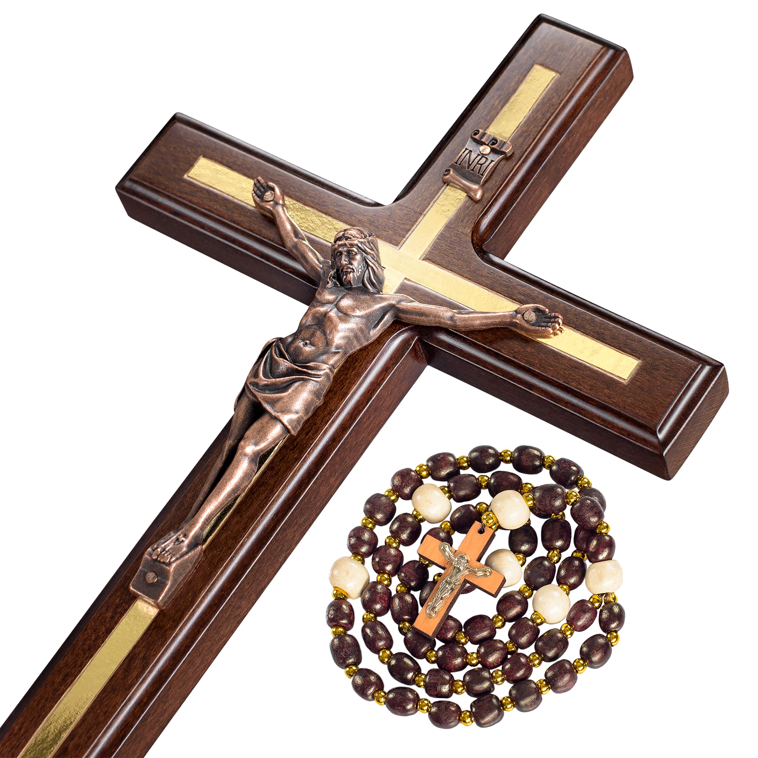 Asterom front view crucifix showing full cross and corpus, ideal focal point
