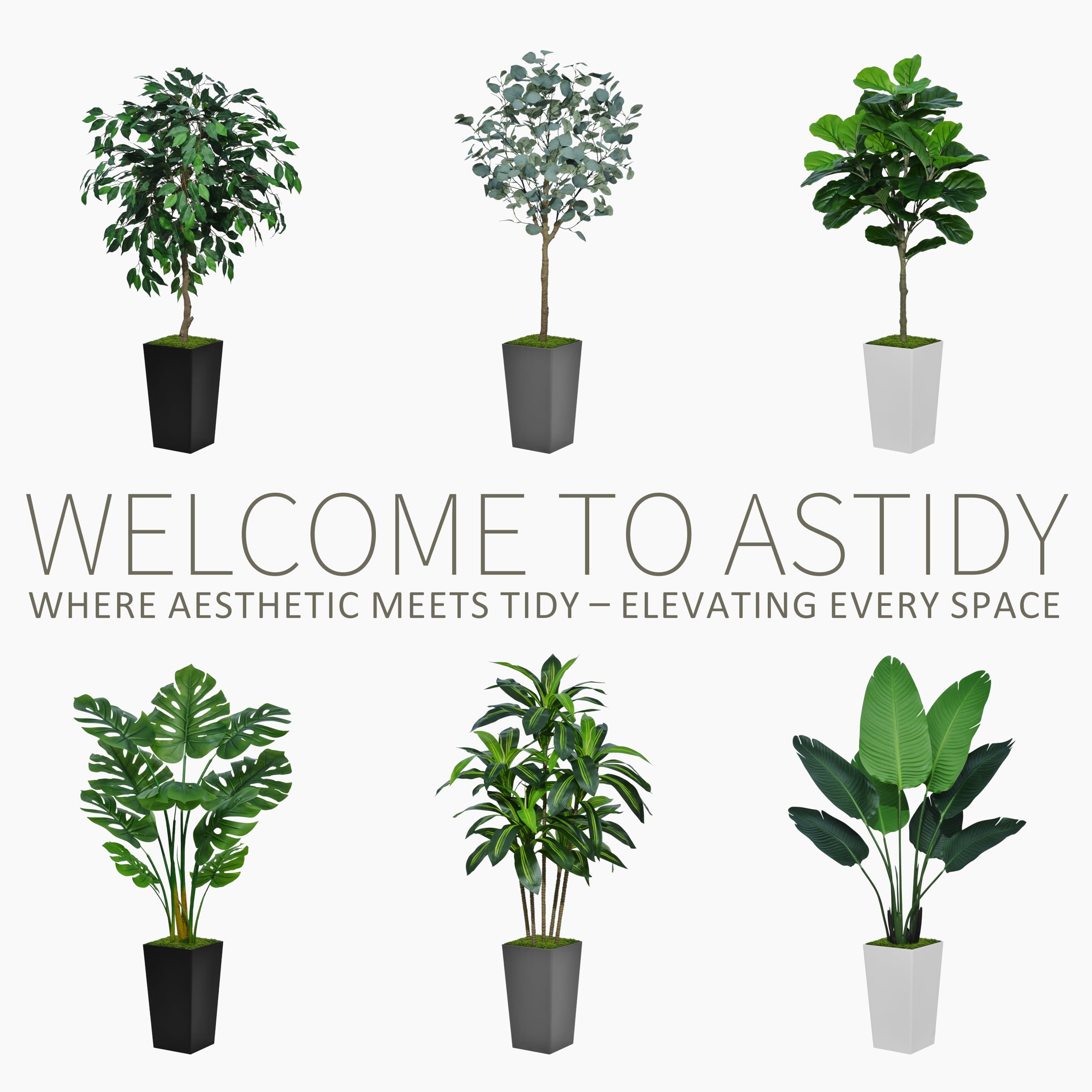 ASTIDY faux dracaena placed in living room adding greenery without upkeep