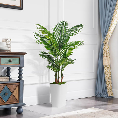 ASTIDY tall white planter close-up highlighting proportional design and stability benefit
