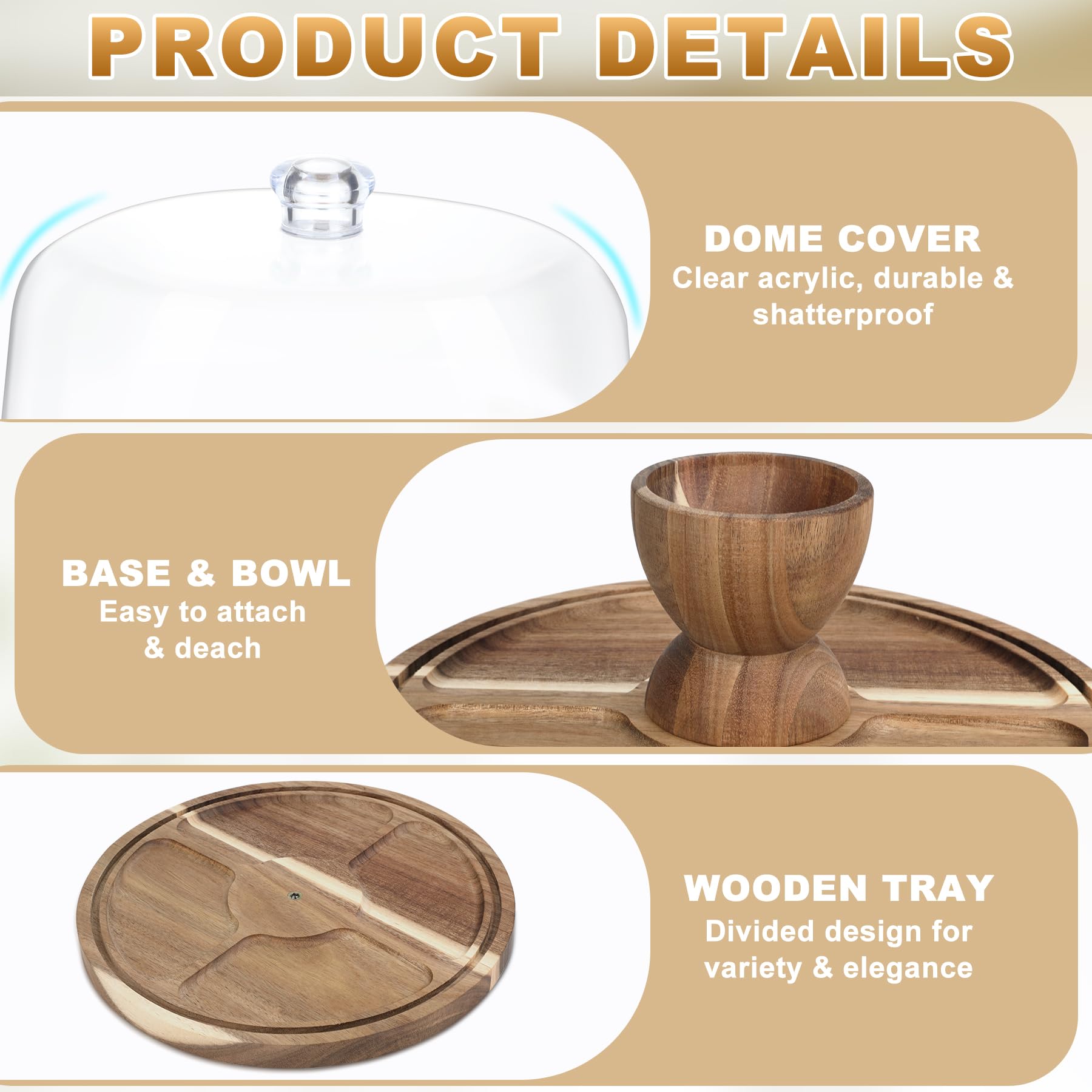 ASTROLIN detailed acacia wood grain base showing durable, warm finish