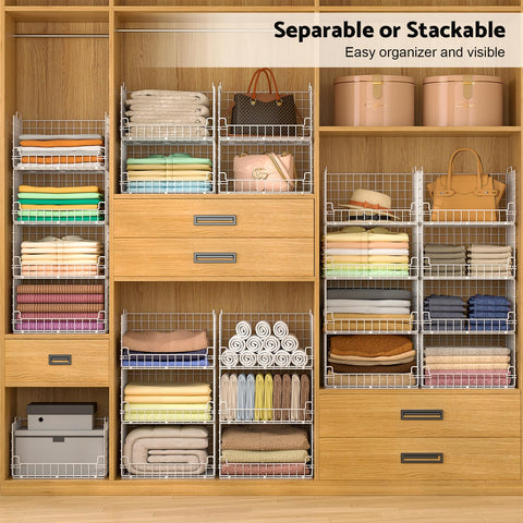 Astrorhine open bin with folded clothes for quick visible access