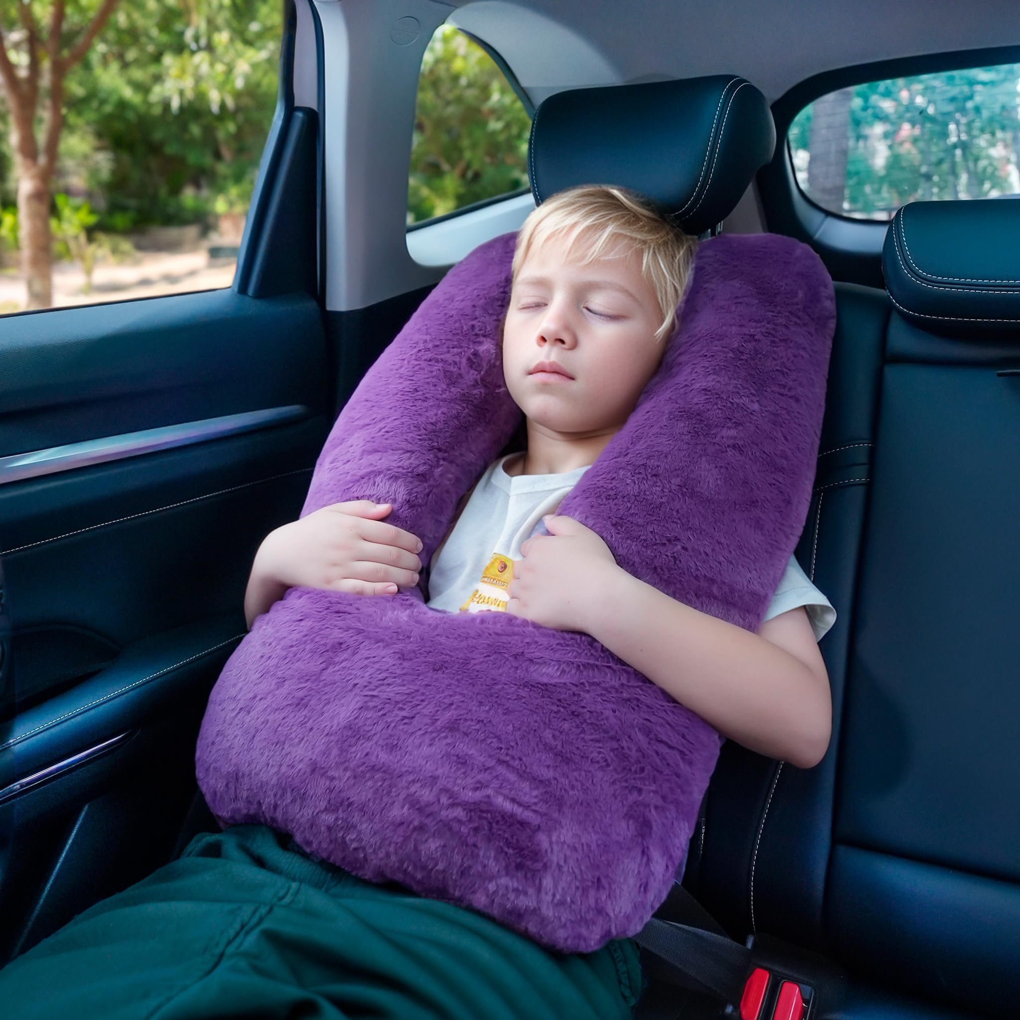 Atablyn pillow next to common items for scale and compact portability