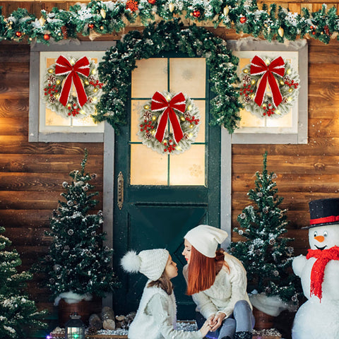 ATDAWN wreath in living room setting enhancing holiday decor