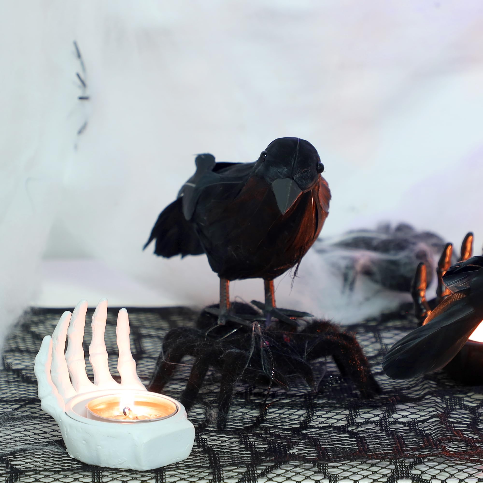 ATDAWN crow next to ruler showing 6.2 inch size for proportion planning