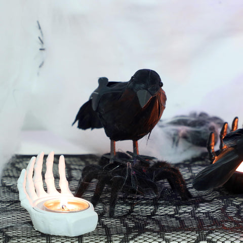 ATDAWN crow next to ruler showing 6.2 inch size for proportion planning