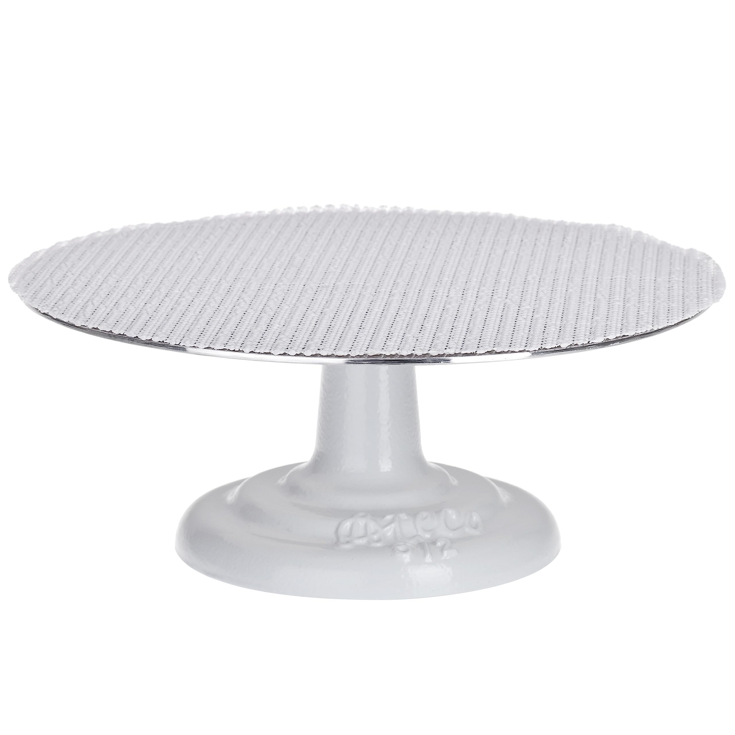 Ateco front view of 12-inch turntable showing sturdy stable base benefit