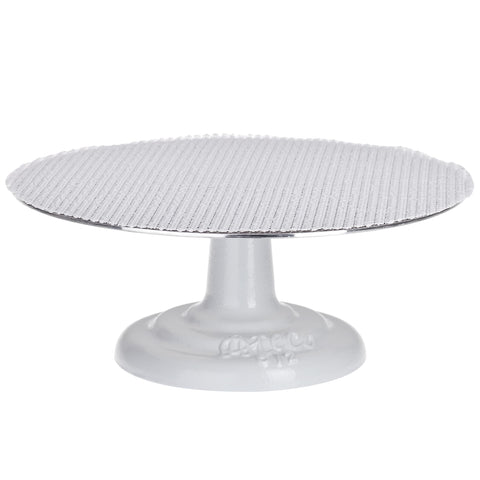 Ateco front view of 12-inch turntable showing sturdy stable base benefit