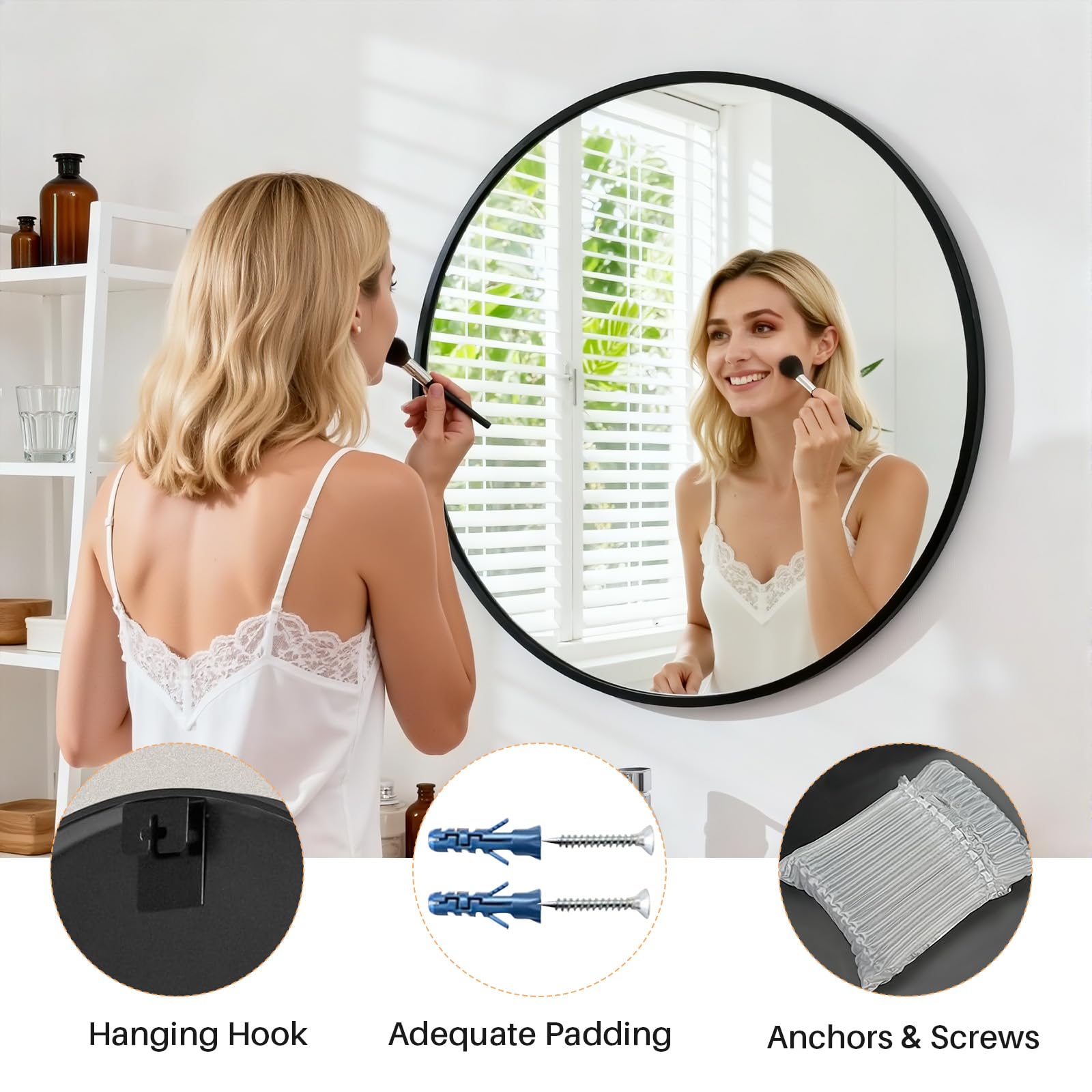 Atilioo included mounting hardware laid out to show easy-install convenience and secure hanging benefit