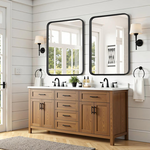 Atilioo next to sink for scale showing size reference and décor coordination benefit