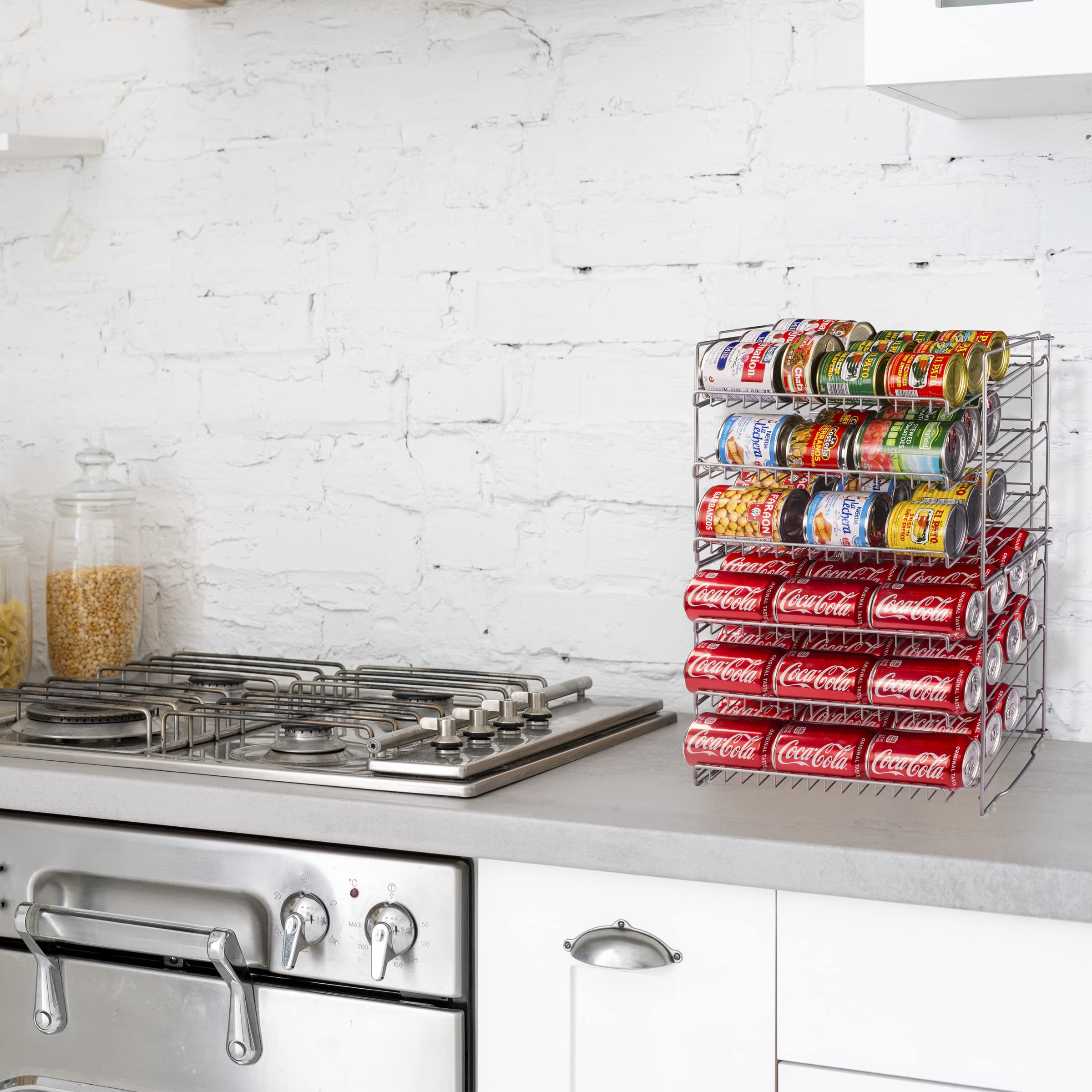 Atlantic size comparison with cans illustrates compact footprint and capacity