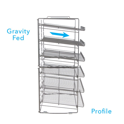 Atlantic stackable side-by-side setup maximizes pantry capacity efficiently