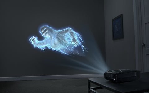 AtmosFX scale shot next to doorway demonstrating projected size and impact