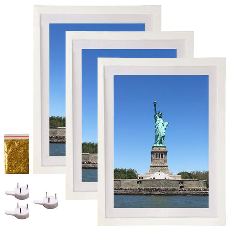 Atogafigo front view white frame showing clean display and easy hanging