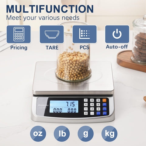Atogou counting screws on scale demonstrating fast counting and inventory benefit
