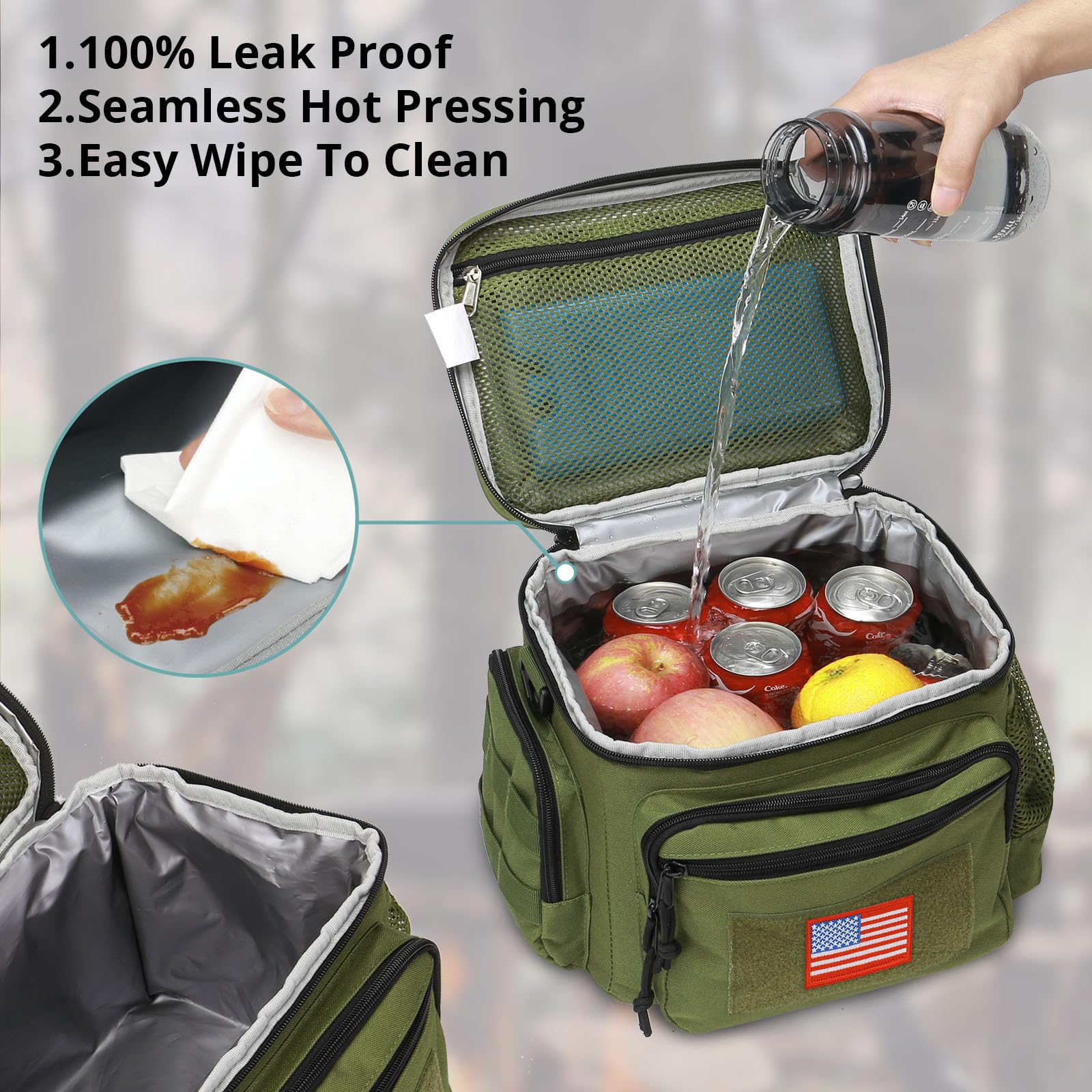 ATRIPACK lifestyle shot on commute illustrating portability and thermal food protection