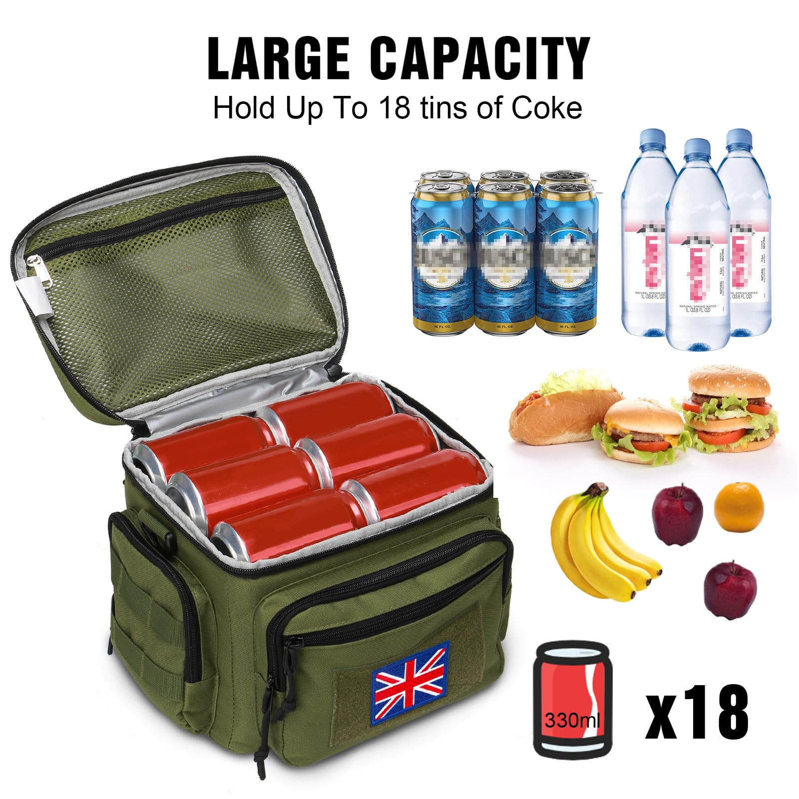 ATRIPACK MOLLE webbing and side pockets for attaching gear and carrying extras