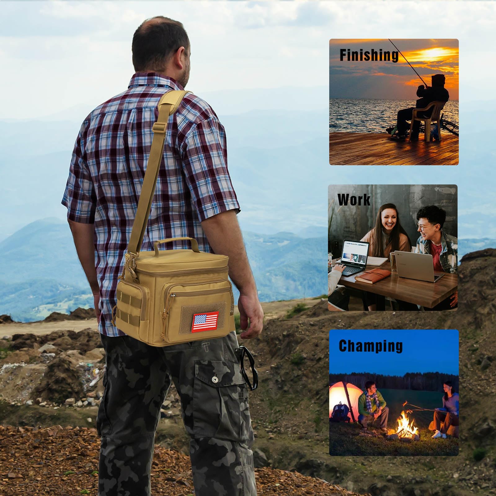 ATRIPACK open main compartment showing capacity packed with meal containers