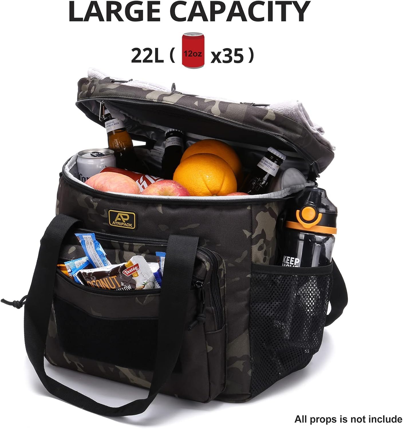 ATRIPACK reinforced shoulder strap and grab handle offering sturdy multiway carrying options