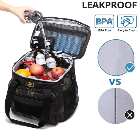 ATRIPACK side pocket with mesh bottle pouch keeping a water bottle secure and accessible