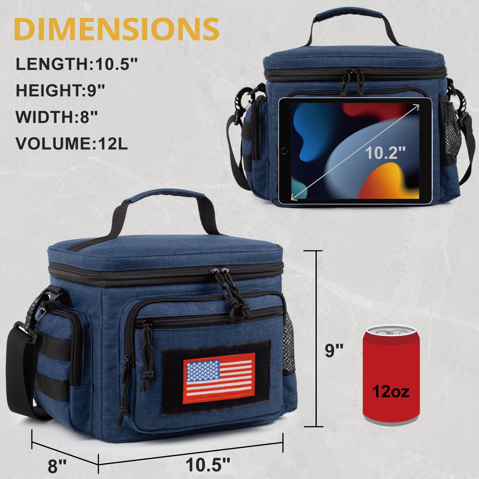 ATRIPACK beside water bottle to show scale and packing capacity
