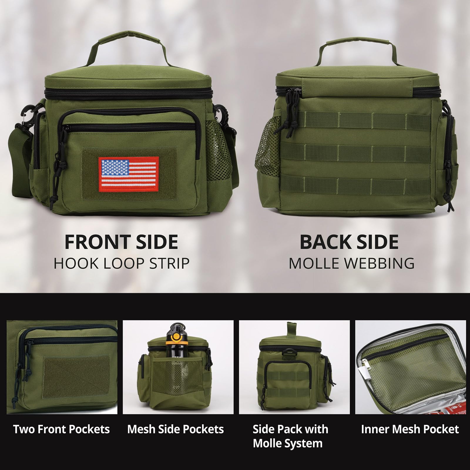 ATRIPACK size comparison with water bottle showing 12L capacity and real-world scale