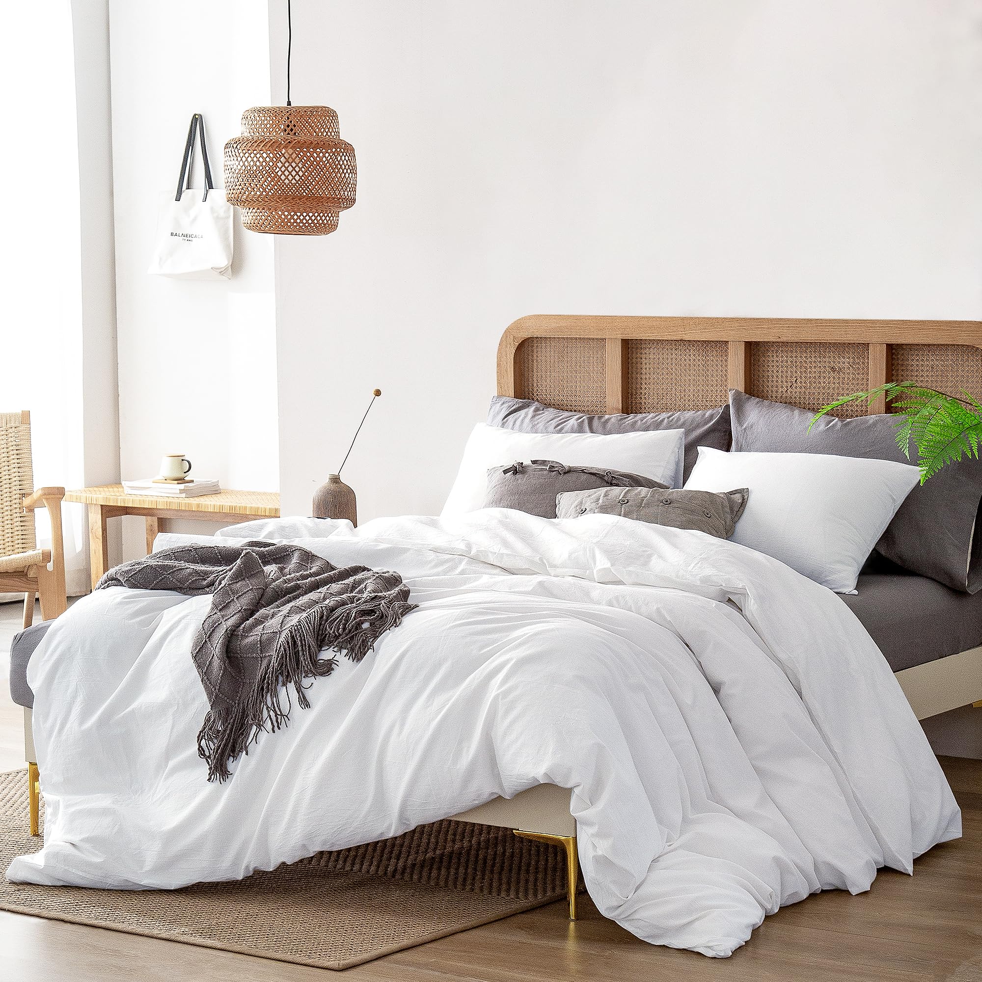 ATsense close-up of washed cotton weave highlighting soft linen-like texture for breathable comfort