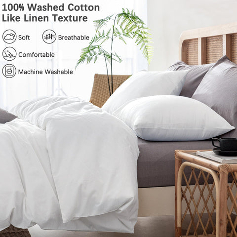 ATsense pillowcases and cover flat lay showing complete 3-piece set for coordinated bedding