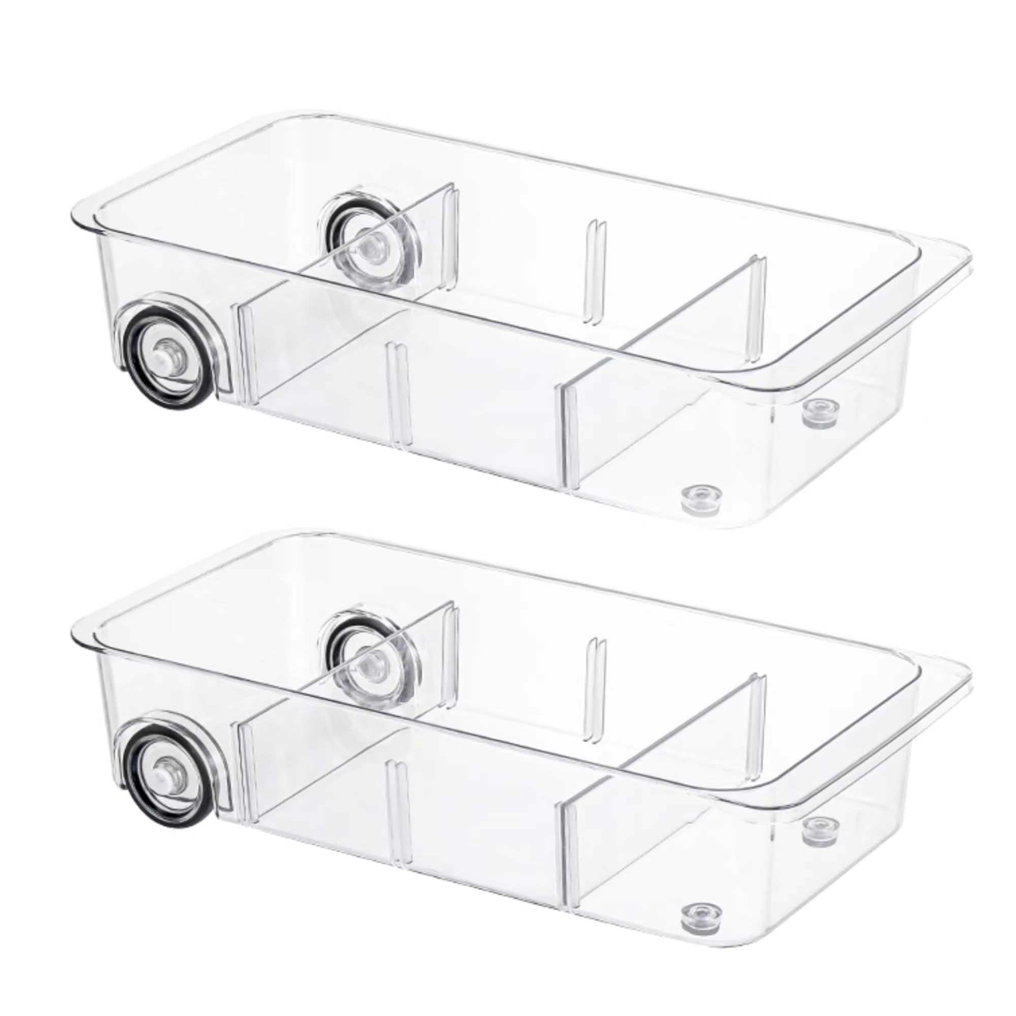 Attelite clear drawer front view showing storage and easy visibility benefit