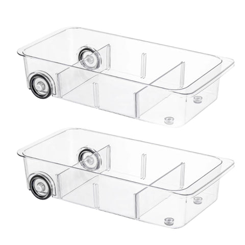 Attelite clear drawer front view showing storage and easy visibility benefit