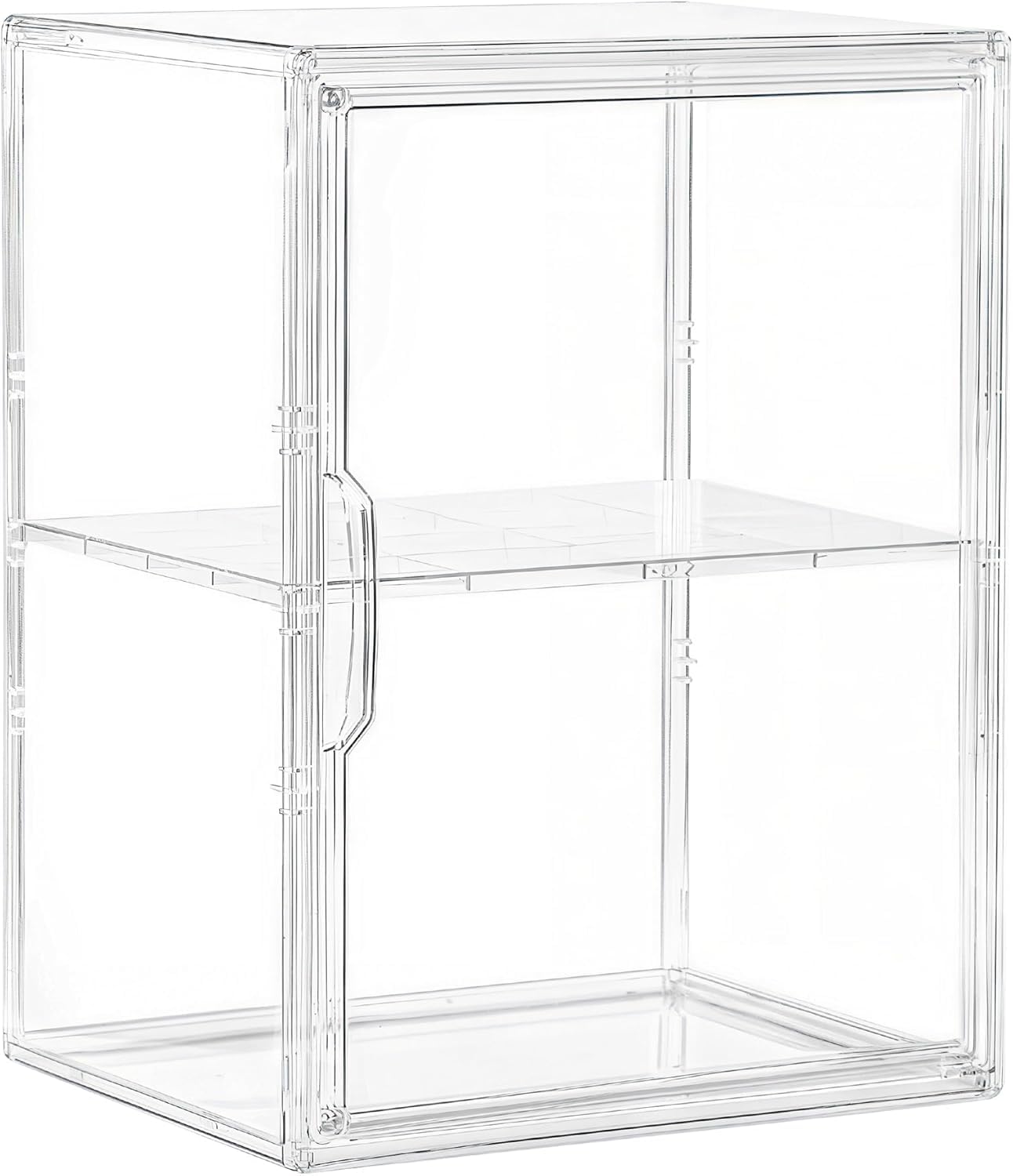Attelite front view showing clear acrylic display and neat presentation benefit