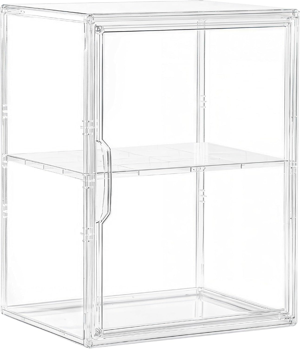 Attelite front view showing clear acrylic display and neat presentation benefit