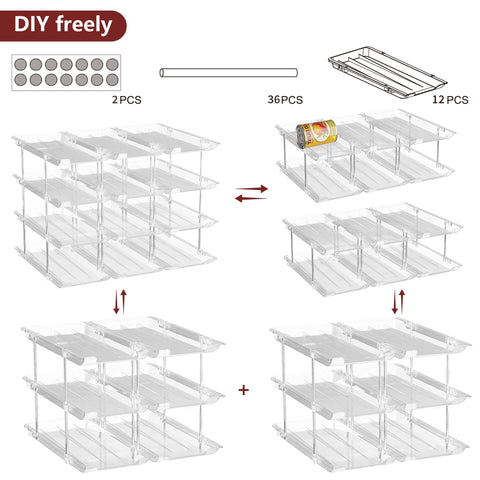 Attelite organizers in a pantry lifestyle scene improving shelf organization