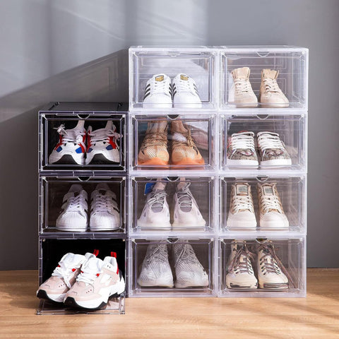Attelite organized closet scene illustrating tidy visible shoe storage