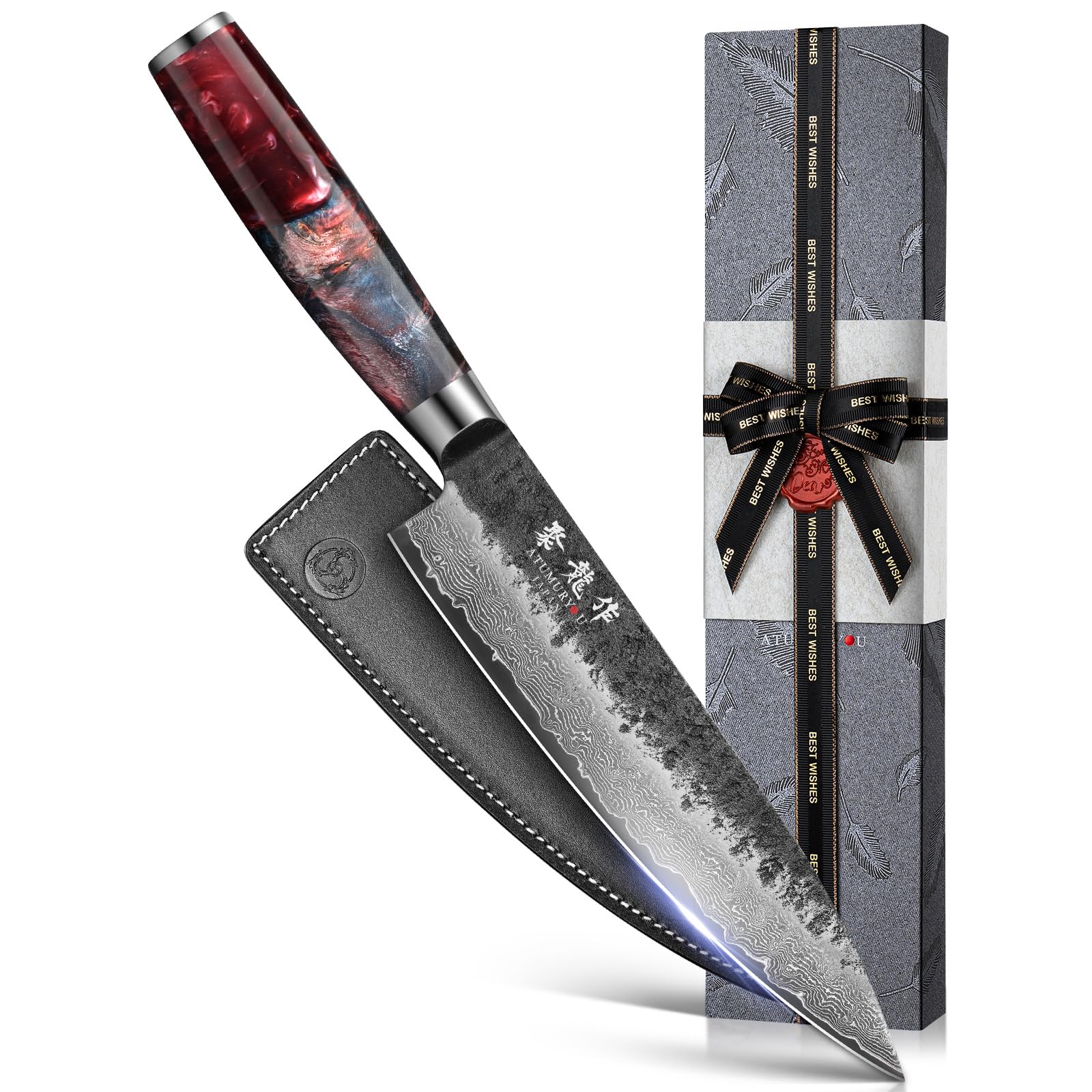 Atumuryou front packaging showing elegant black gift box and presentation benefit